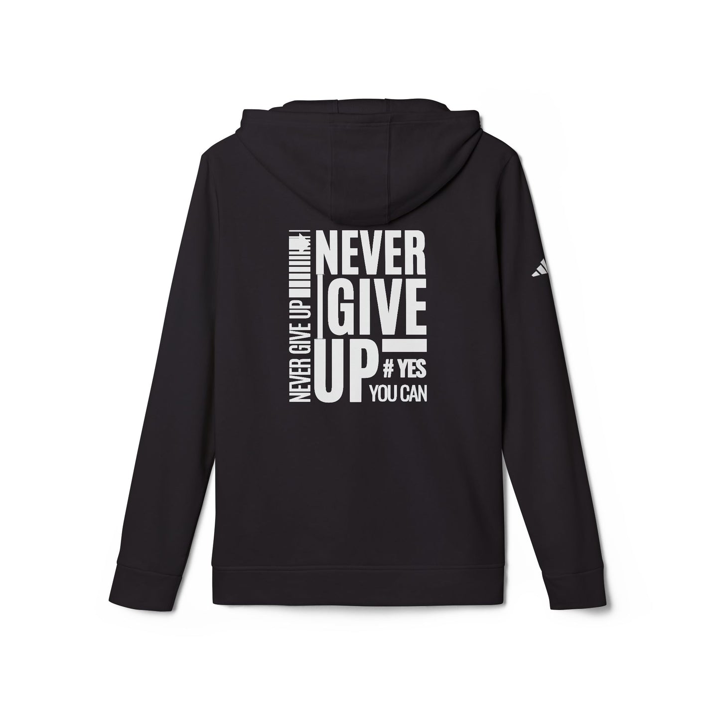 adidas Unisex Fleece Hoodie-NEVER GIVE UP