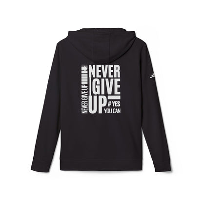 adidas Unisex Fleece Hoodie-NEVER GIVE UP