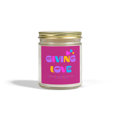 Scented Candles, Coconut Apricot Wax (4oz, 9oz)-GIVING LOVE
