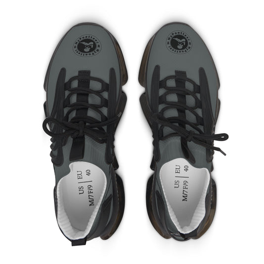 Women's Mesh Sneakers Dark Grey/Black Soles-MyPoetteez Logo
