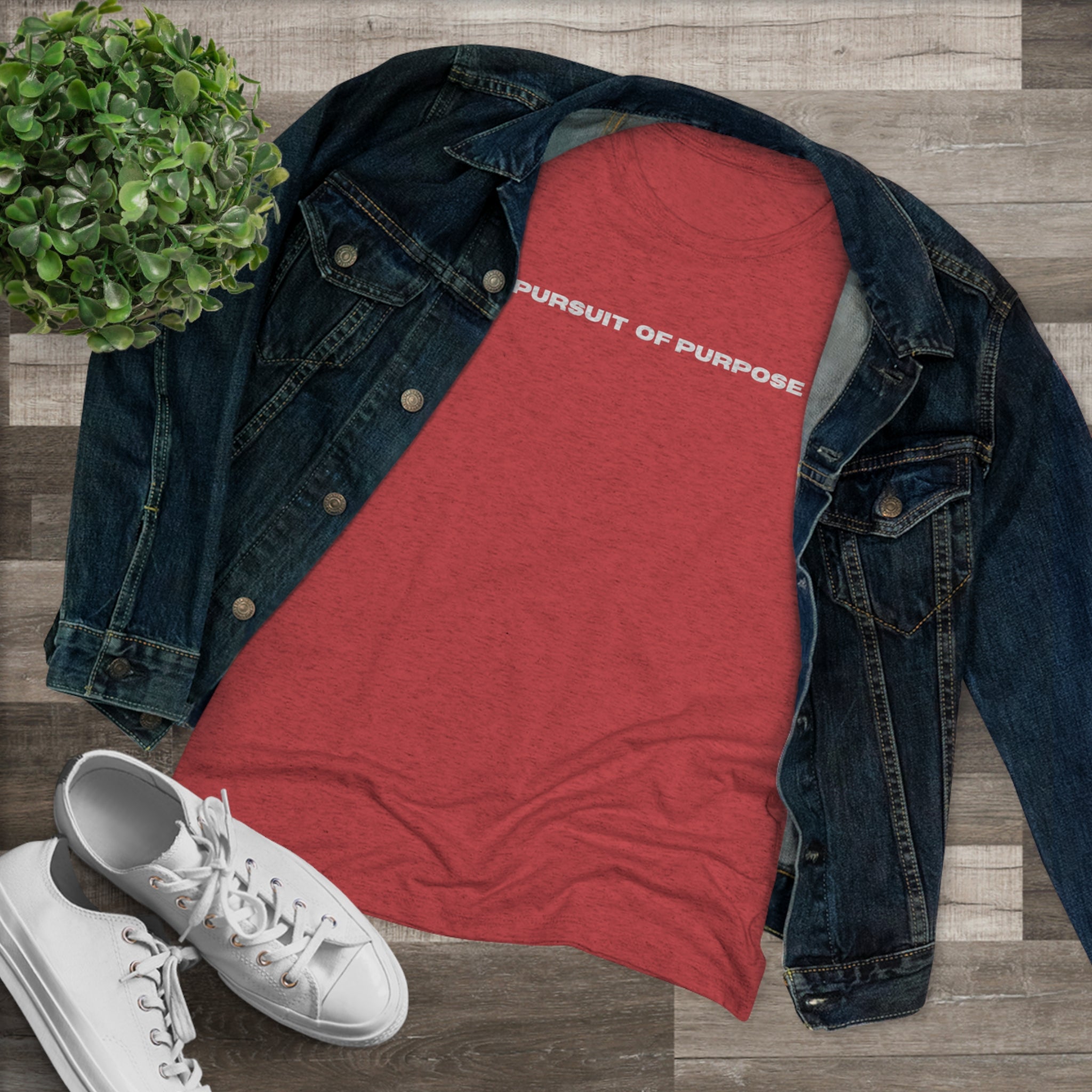 Women's Triblend Tee-PURSUIT OF PURPOSE