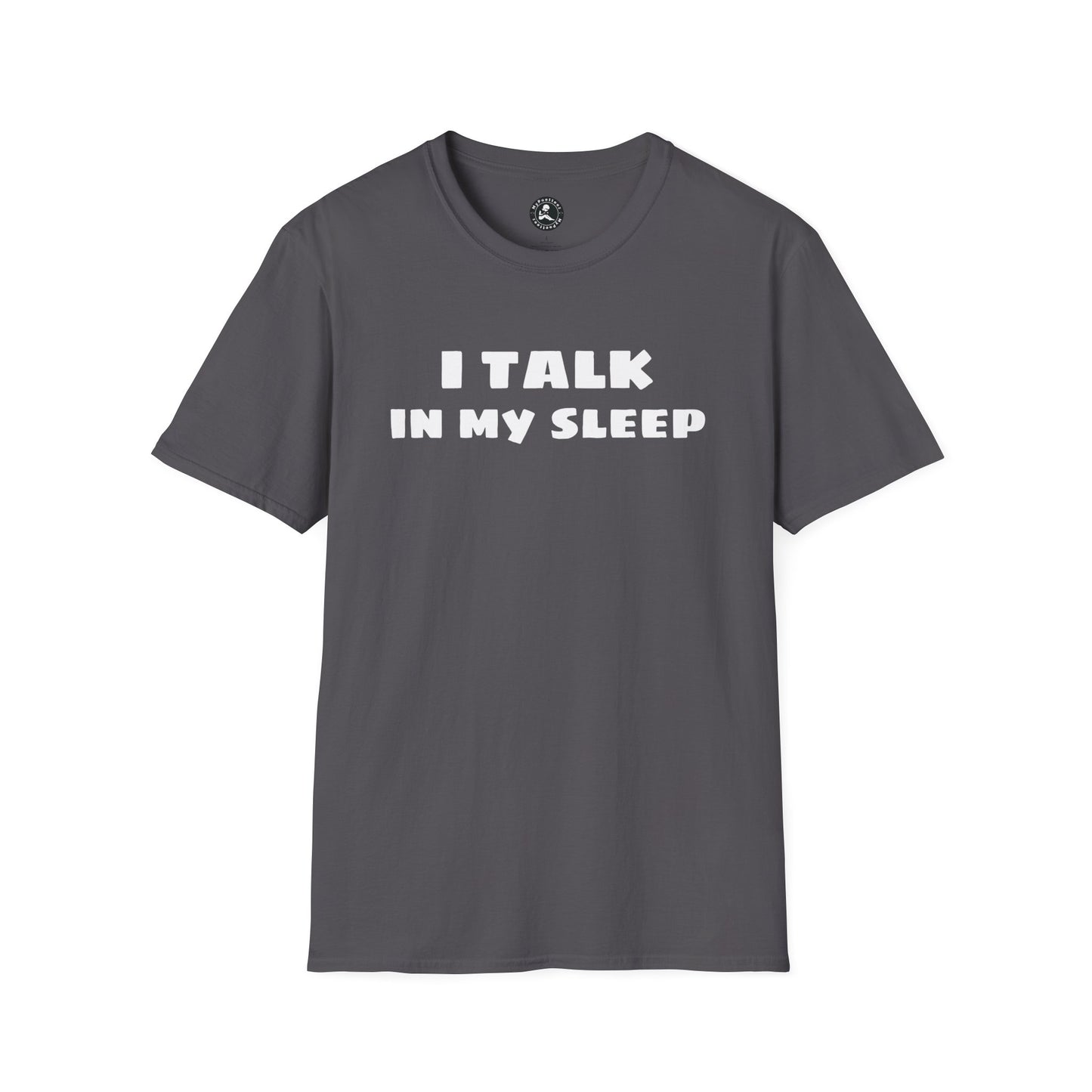Unisex Softstyle Short Sleeve-I TALK IN MY SLEEP W/QR CODE
