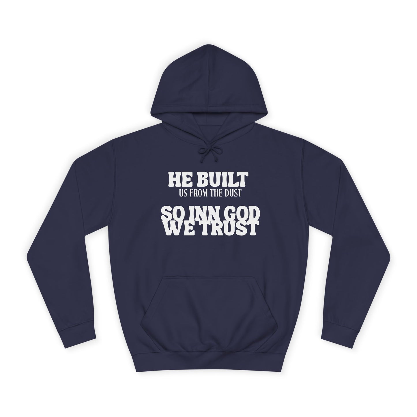 Unisex College Hoodie-INN GOD WE TRUST