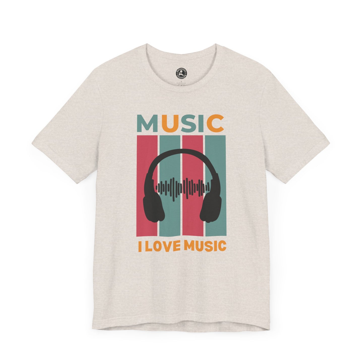 I Love Music Unisex Jersey Short Sleeve Tee - Perfect Gift for Music Lovers