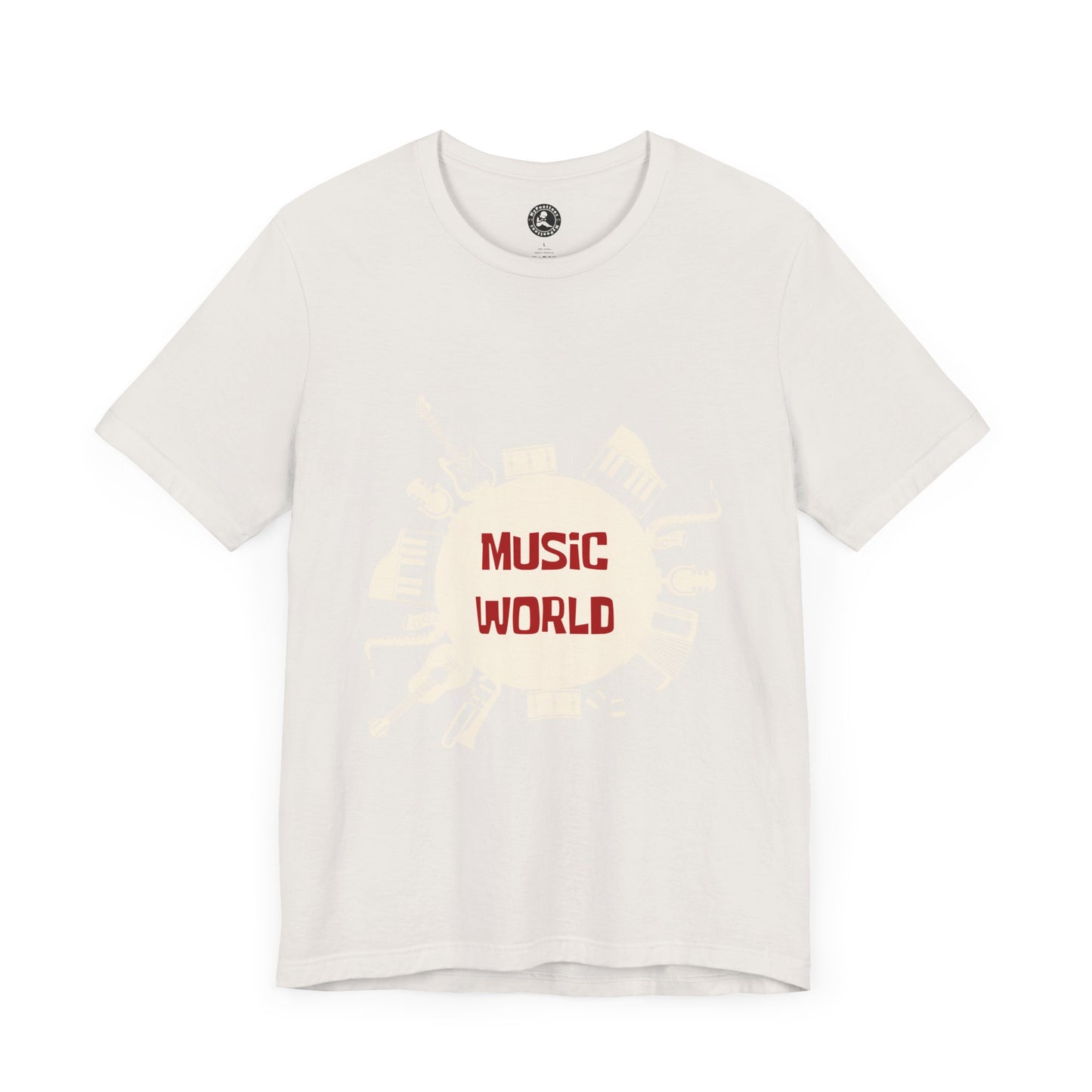 Music World Unisex Short Sleeve Tee - Perfect for Musicians & Music Lovers