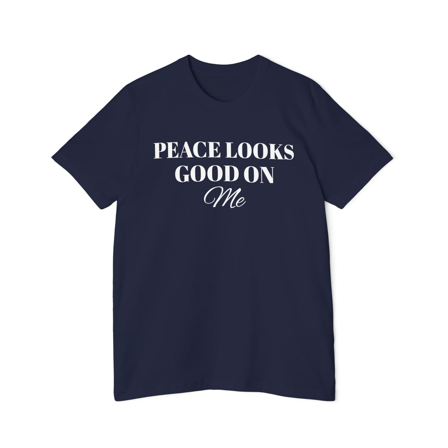 USA-Made Unisex Short Sleeve Jersey-PEACE LOOKS GOOD ON ME