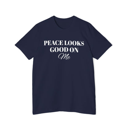 USA-Made Unisex Short Sleeve Jersey-PEACE LOOKS GOOD ON ME