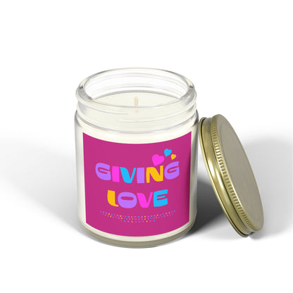 Scented Candles, Coconut Apricot Wax (4oz, 9oz)-GIVING LOVE