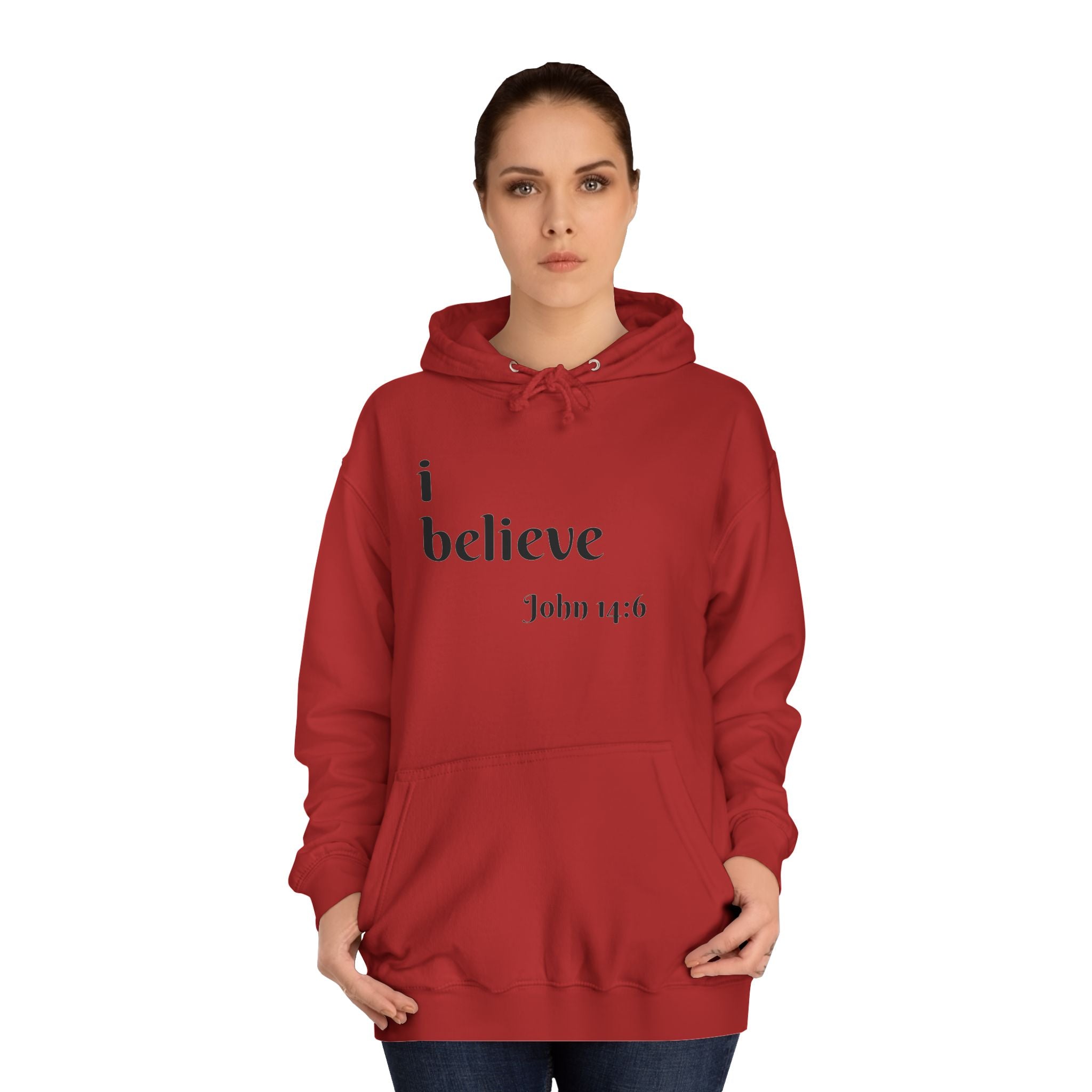 Unisex College Hoodie-i believe