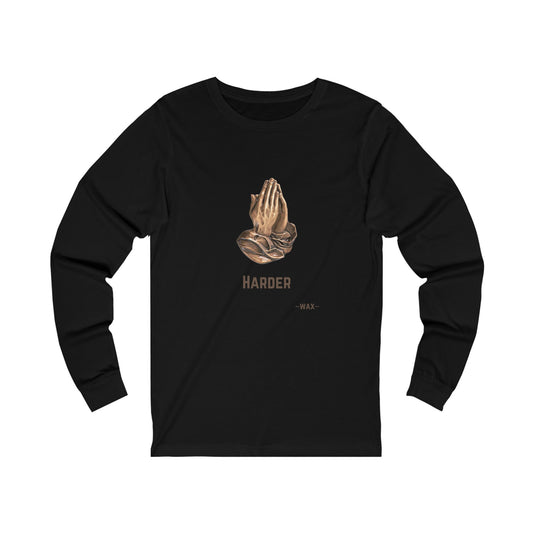 Unisex Jersey Long Sleeve-PRAYING HANDS-HARDER