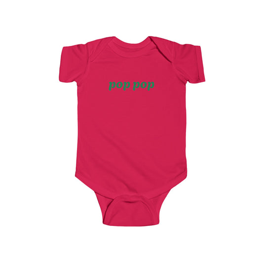 Infant Fine Jersey Bodysuit-pop pop