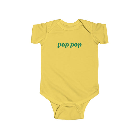 Infant Fine Jersey Bodysuit-pop pop
