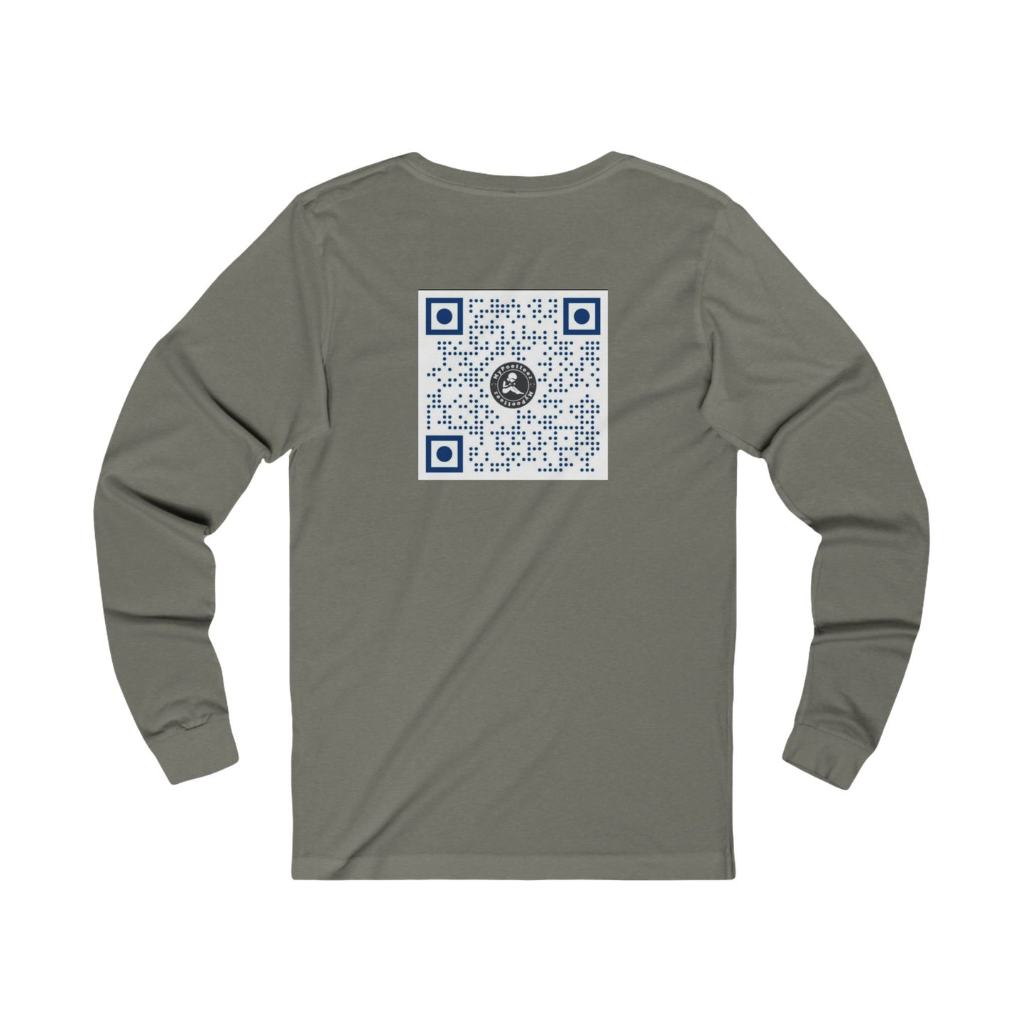 Unisex Jersey Long Sleeve Logo & QR Code