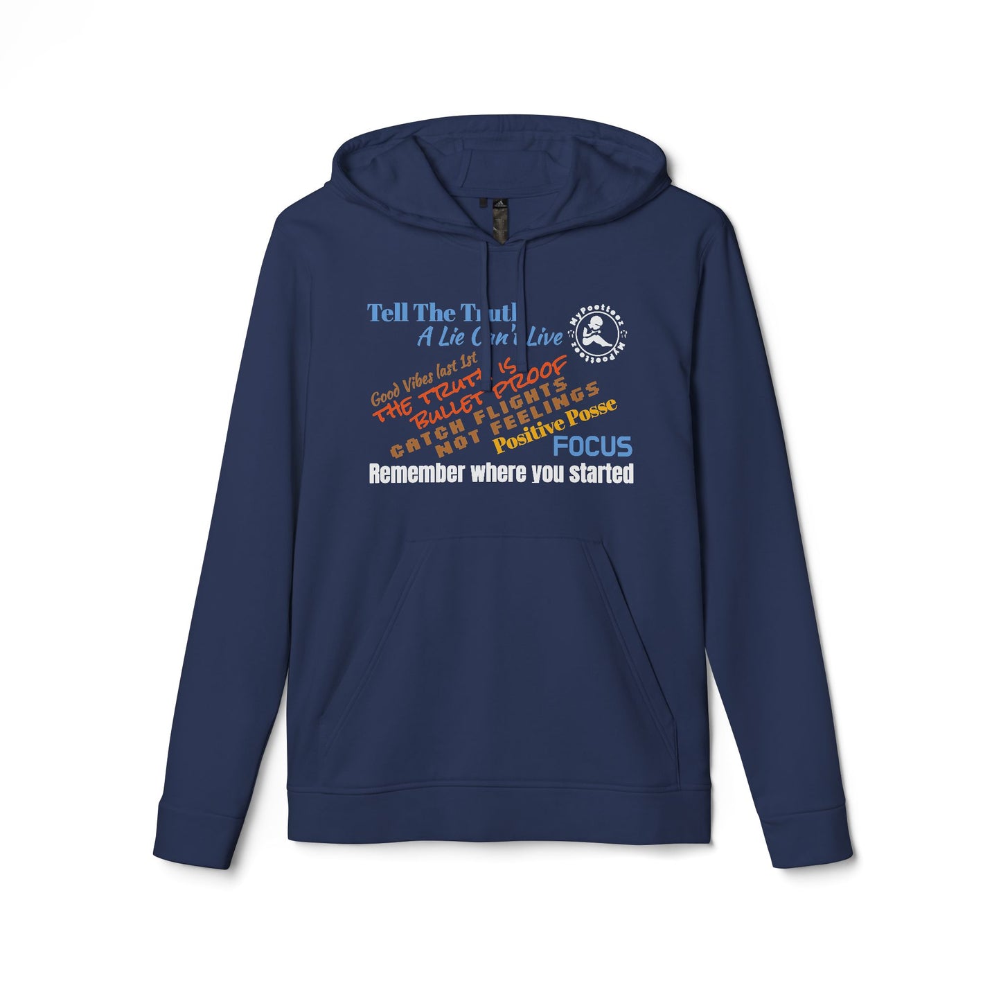 adidas Unisex Fleece Hoodie-Inclusive w/Back Print