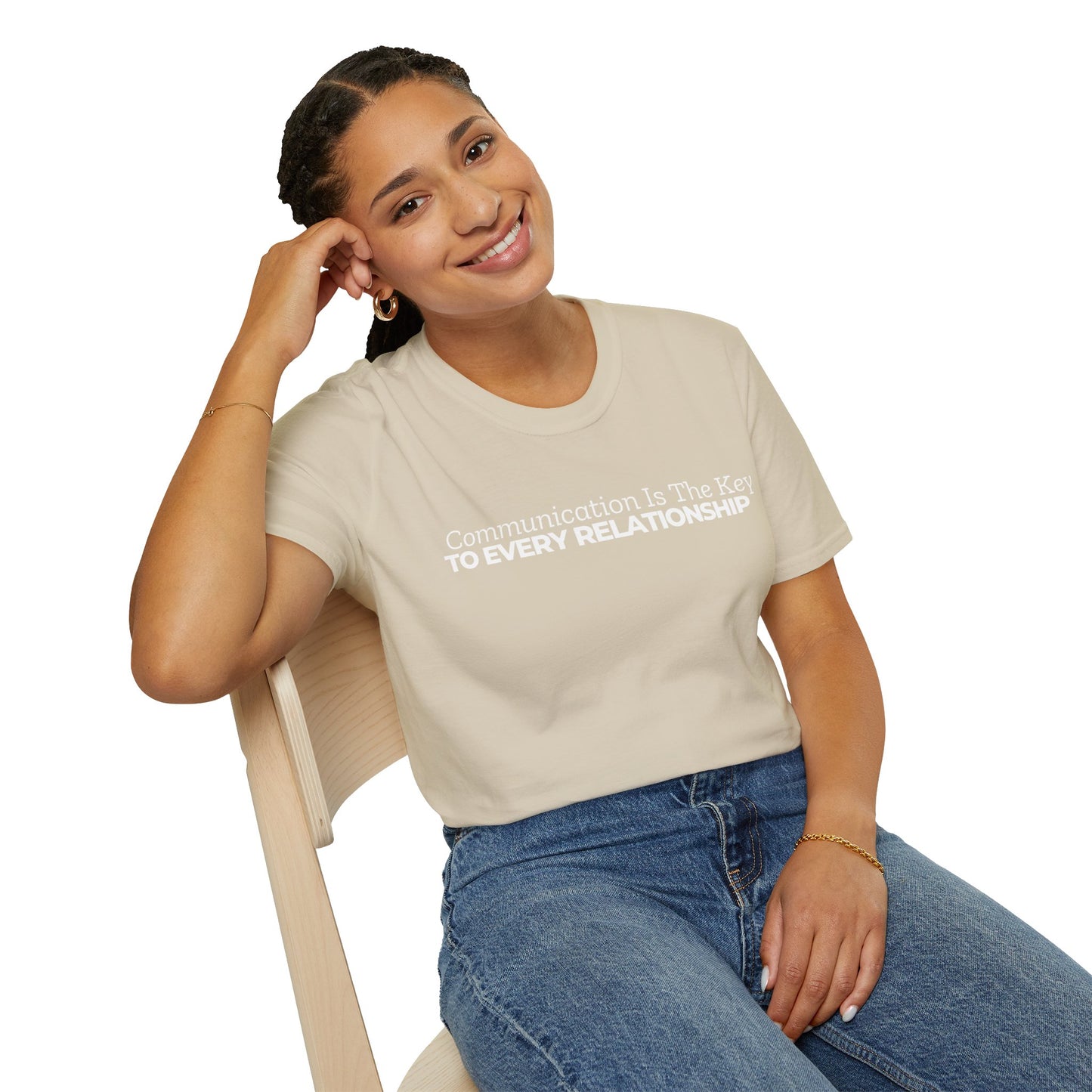 Unisex Softstyle Short Sleeve-Communication Is The Key TO EVERY RELATIONSHIP