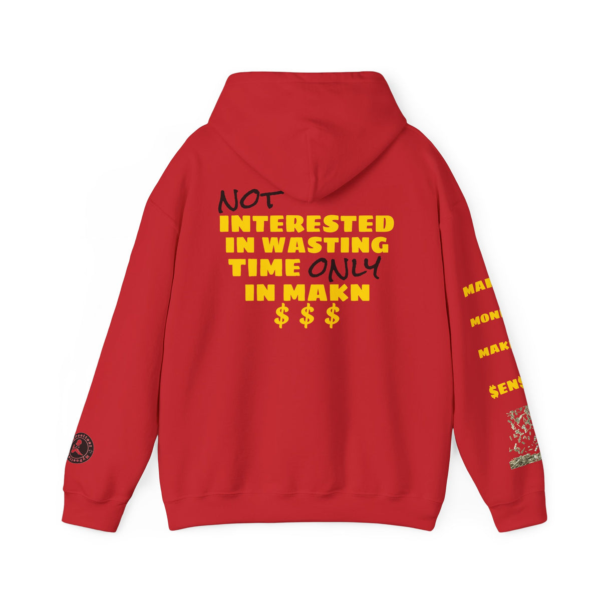 Unisex Heavy Blend™ Hooded Sweatshirt-GOLD "MAKE MONEY-MAKE SENSE"