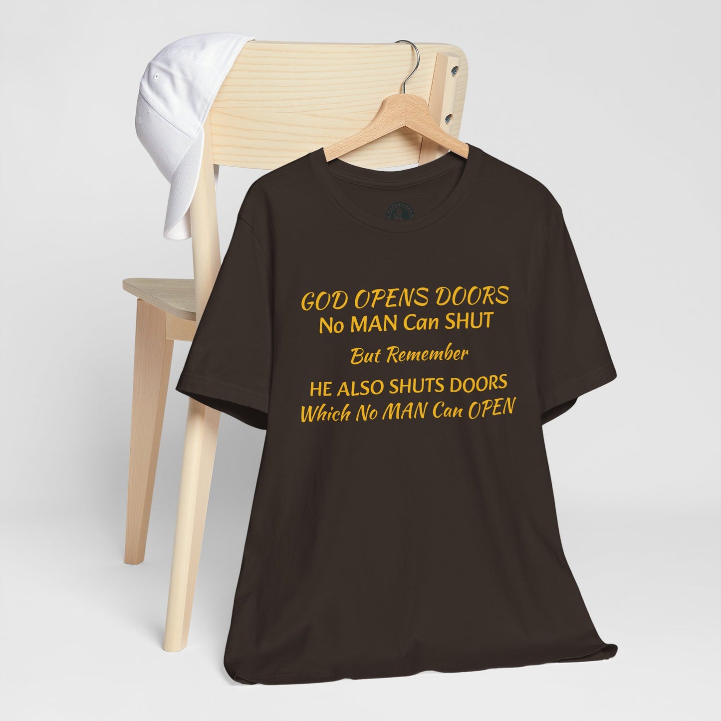 Unisex Jersey Short Sleeve-God Opens & Closes Doors