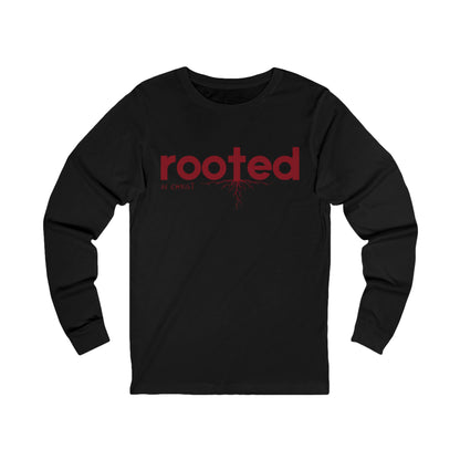 Unisex Jersey Long Sleeve-ROOTED IN CHRIST