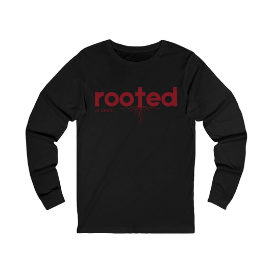 Unisex Jersey Long Sleeve-ROOTED IN CHRIST
