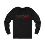 Unisex Jersey Long Sleeve-ROOTED IN CHRIST