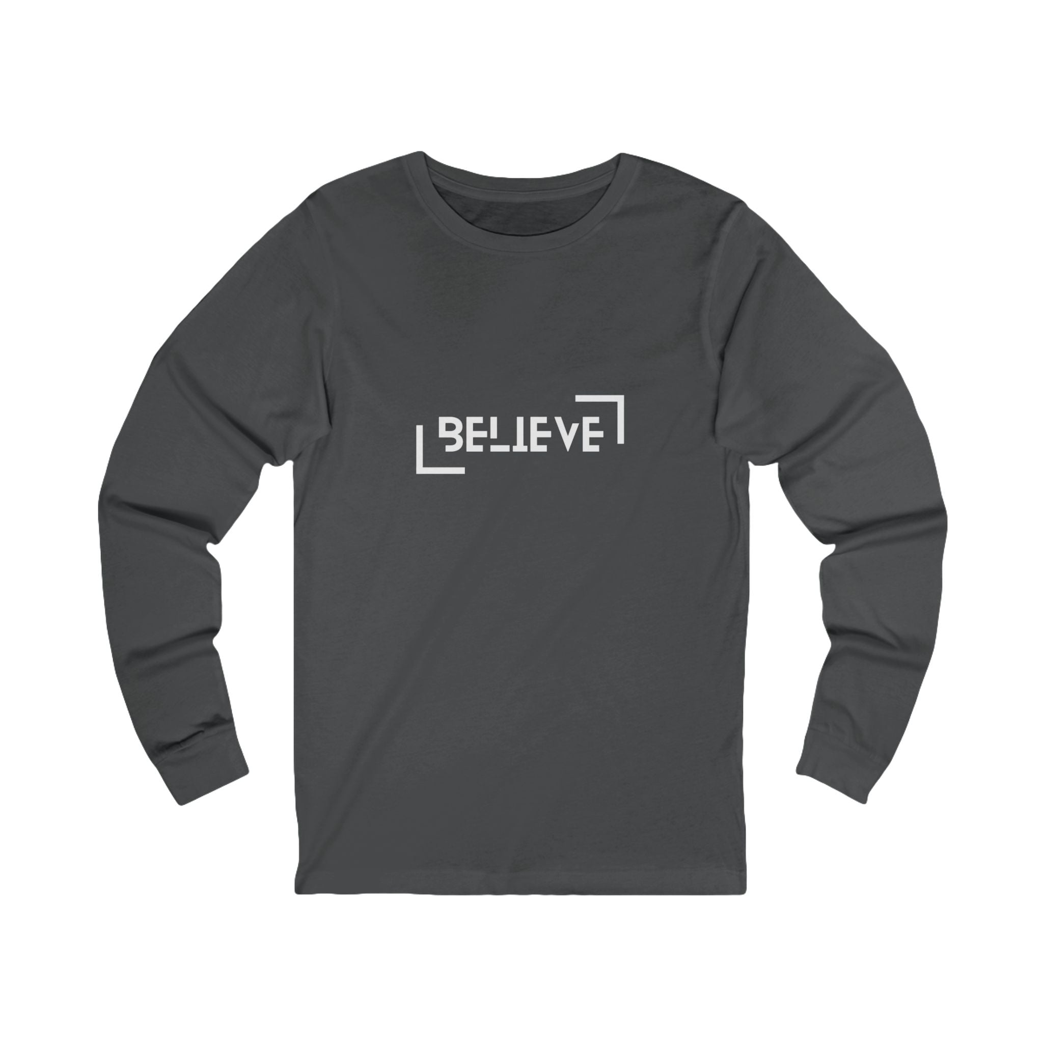 Unisex Jersey Long Sleeve Tee-Believe