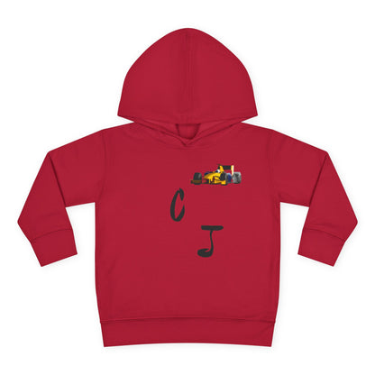 Toddler Hoodie — 'Christian Jordan 04' Pullover Fleece with Race Track Graphic
