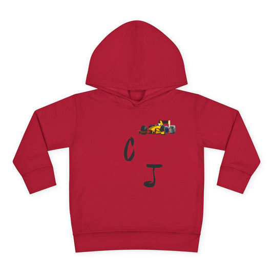 Toddler Hoodie — 'Christian Jordan 04' Pullover Fleece with Race Track Graphic