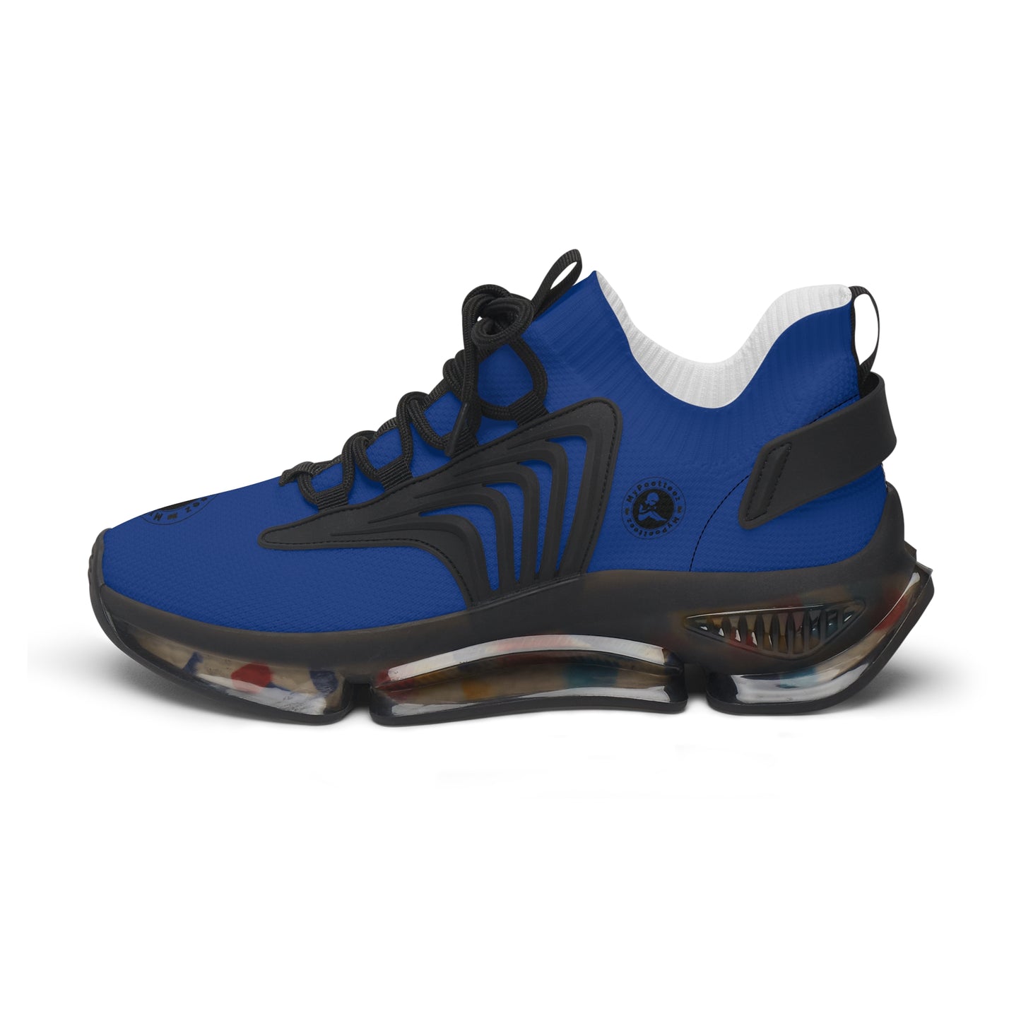 Women's Mesh Sneakers Dark Blue/Black Soles-MyPoetteez Logo
