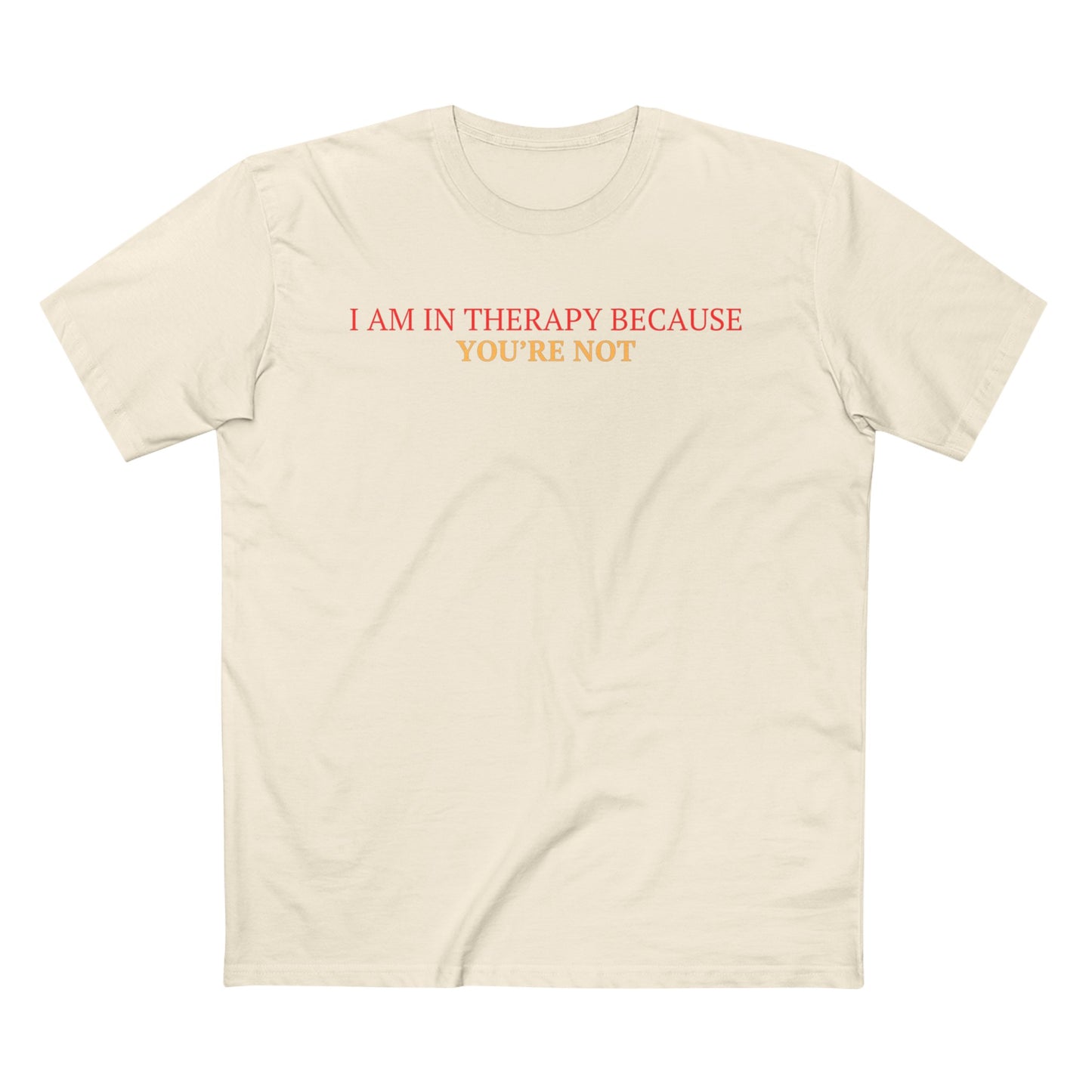 Men's Staple Short Sleeve-I Am In Therapy