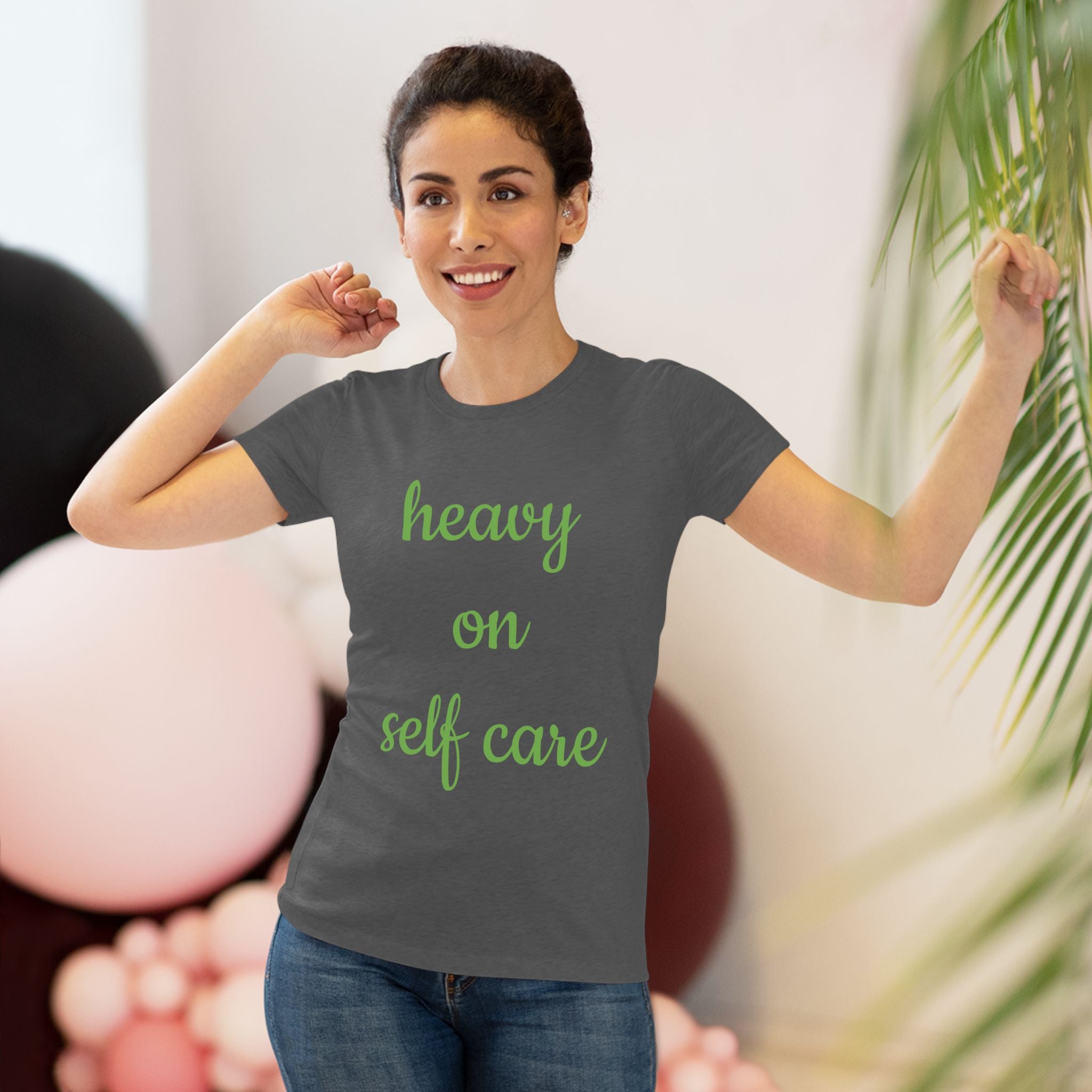 Women's Triblend Tee-Heavy On Self Care