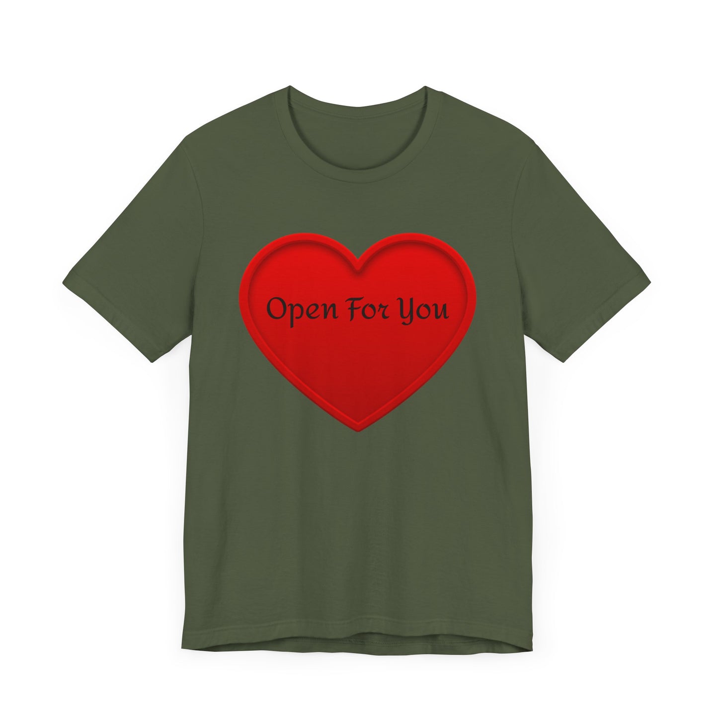 Unisex Jersey Short Sleeve-Open For You-HEART