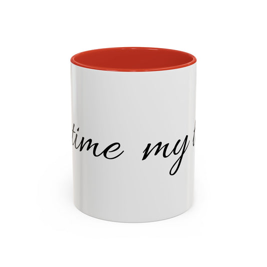 Accent Coffee Mug, 11oz-my time