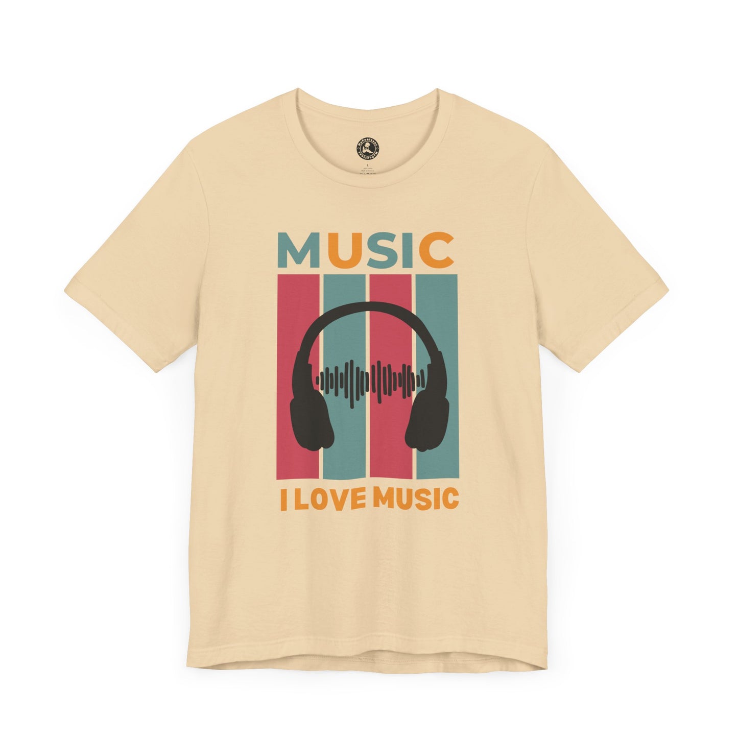 I Love Music Unisex Jersey Short Sleeve Tee - Perfect Gift for Music Lovers