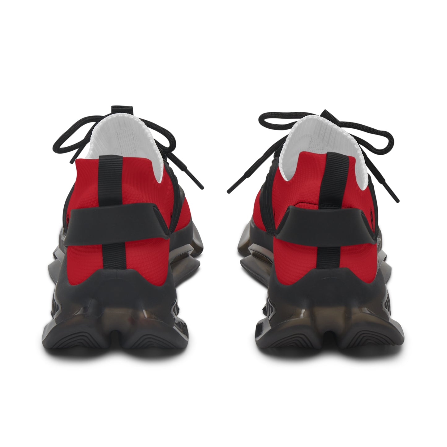 Women's Mesh Sneakers Dark Red/Black Soles-MyPoetteez Logo