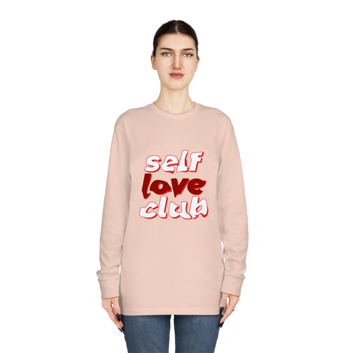 Women's Long Sleeve Crewneck-Self Love Club