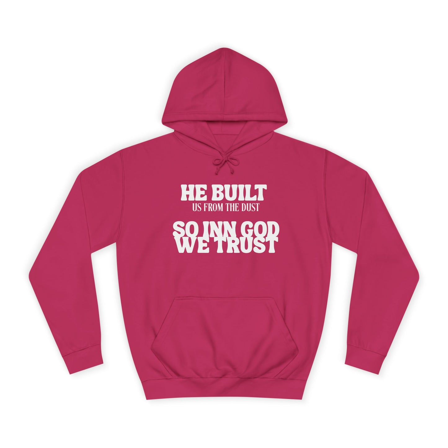 Unisex College Hoodie-INN GOD WE TRUST