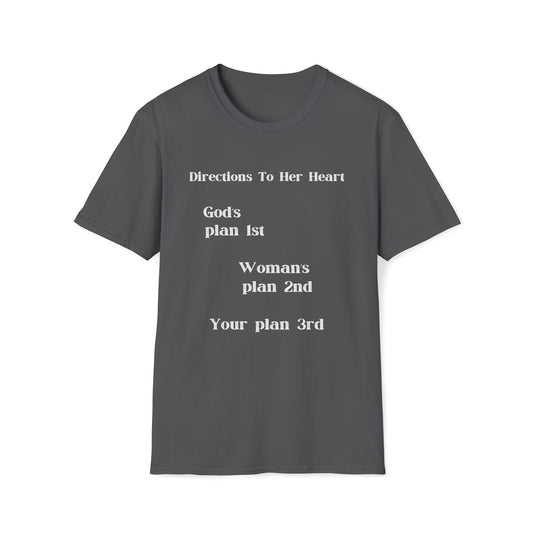 Unisex Softstyle T-Shirt-Directions To Her Heart
