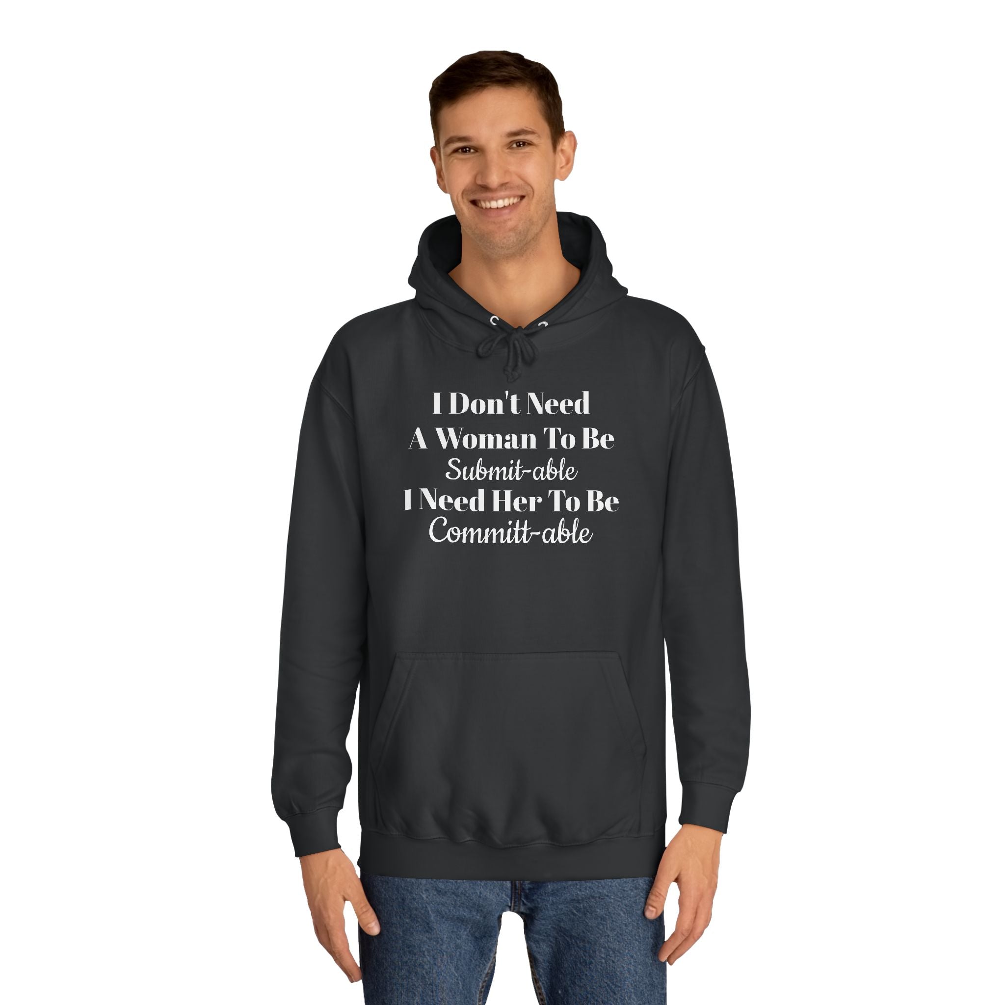 Unisex College Hoodie-Committ-able