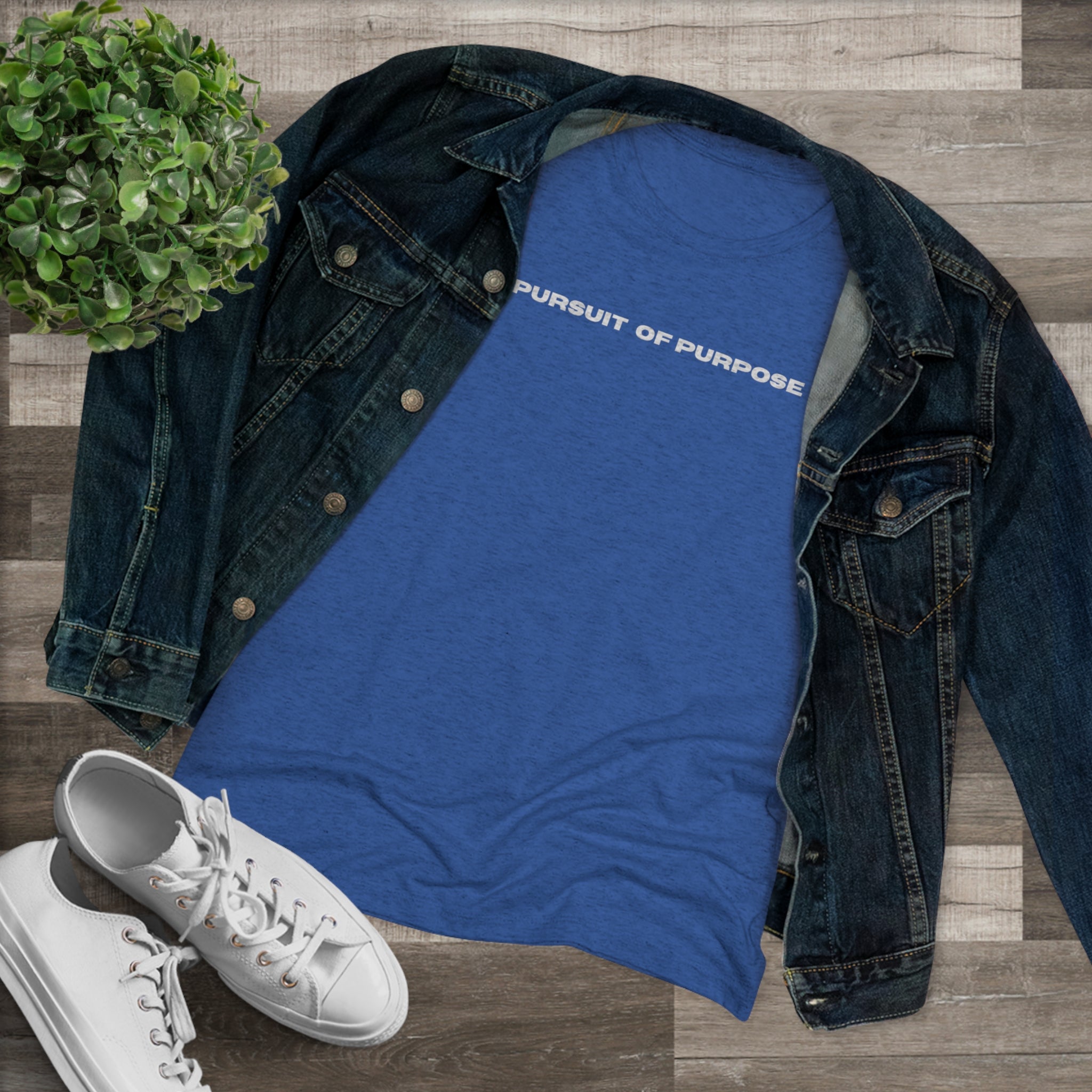 Women's Triblend Tee-PURSUIT OF PURPOSE