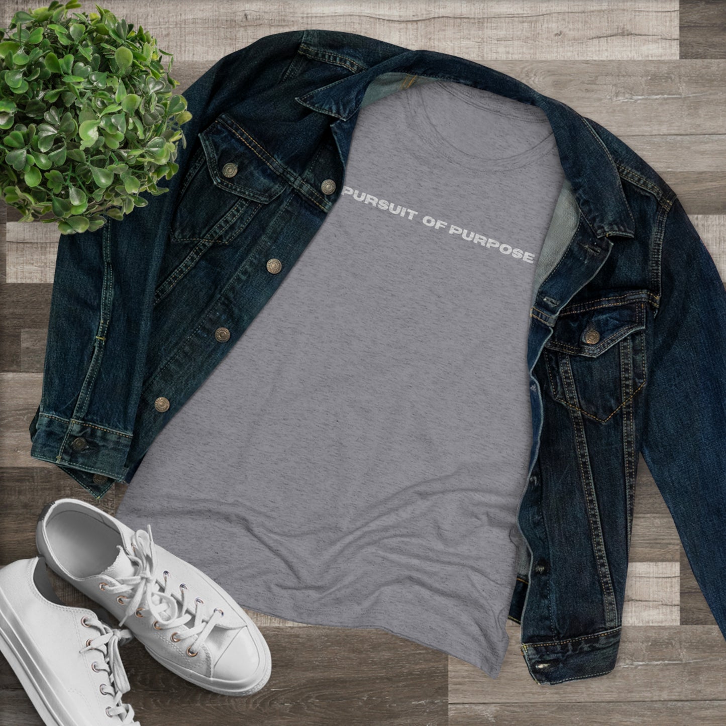 Women's Triblend Tee-PURSUIT OF PURPOSE