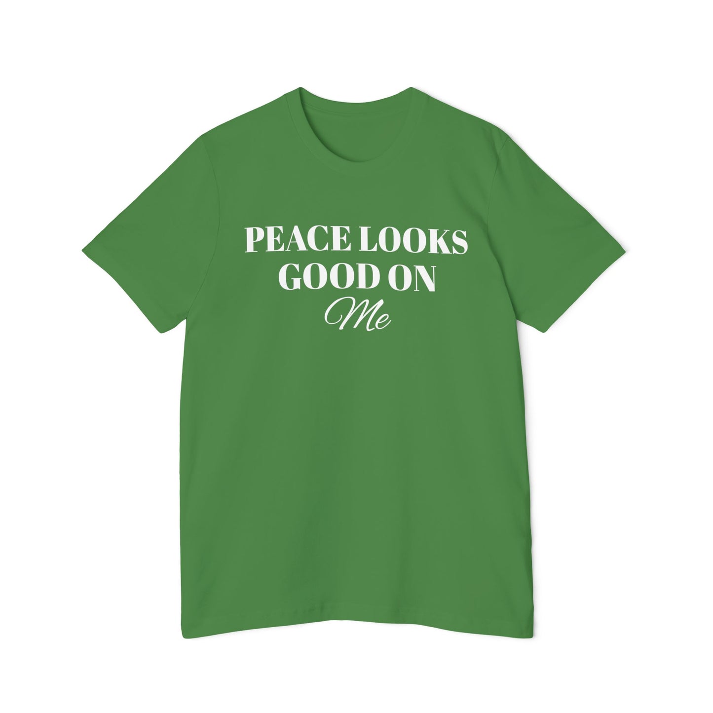 USA-Made Unisex Short Sleeve Jersey-PEACE LOOKS GOOD ON ME