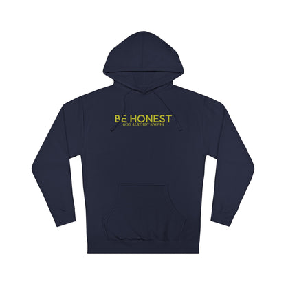 Hoodie — "BE HONEST GOD ALREADY KNOWS" Minimal White Comfort Pullover