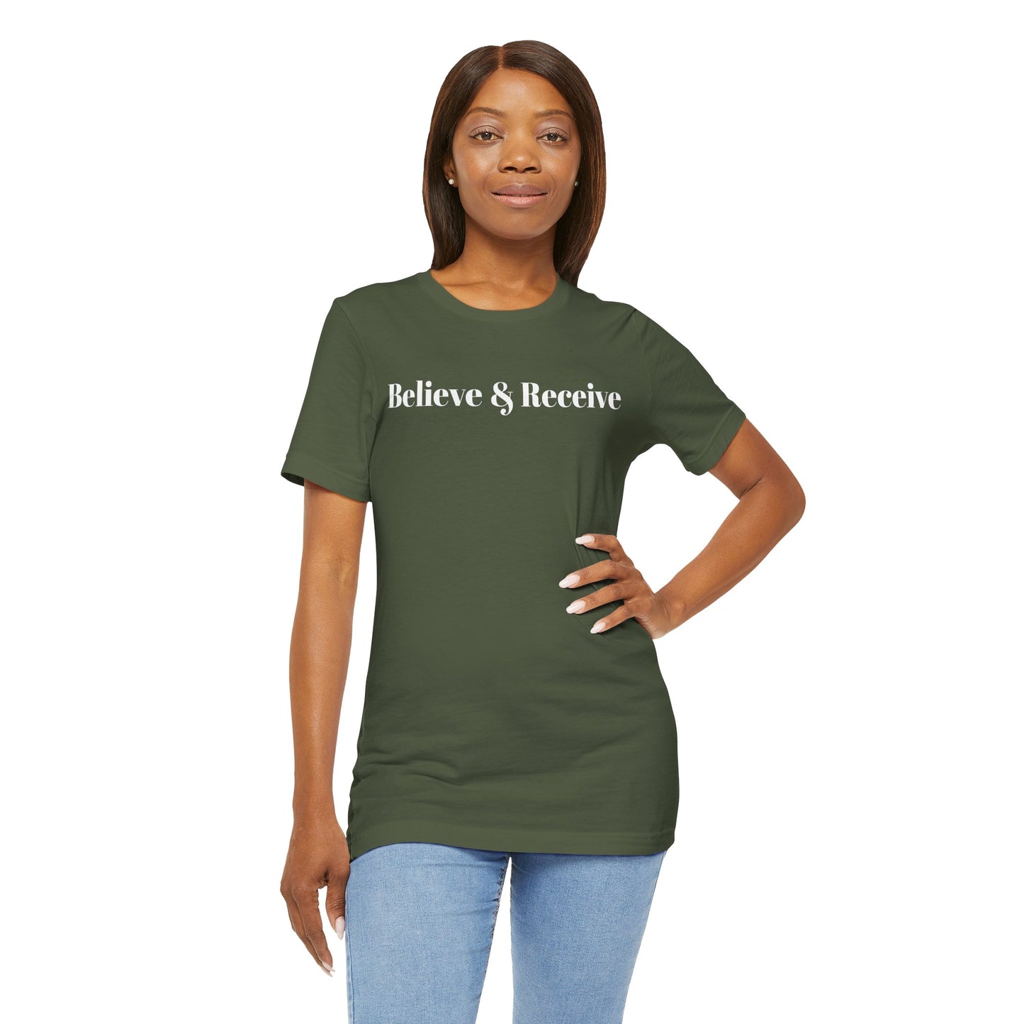 Unisex Jersey Short Sleeve-Believe & Receive