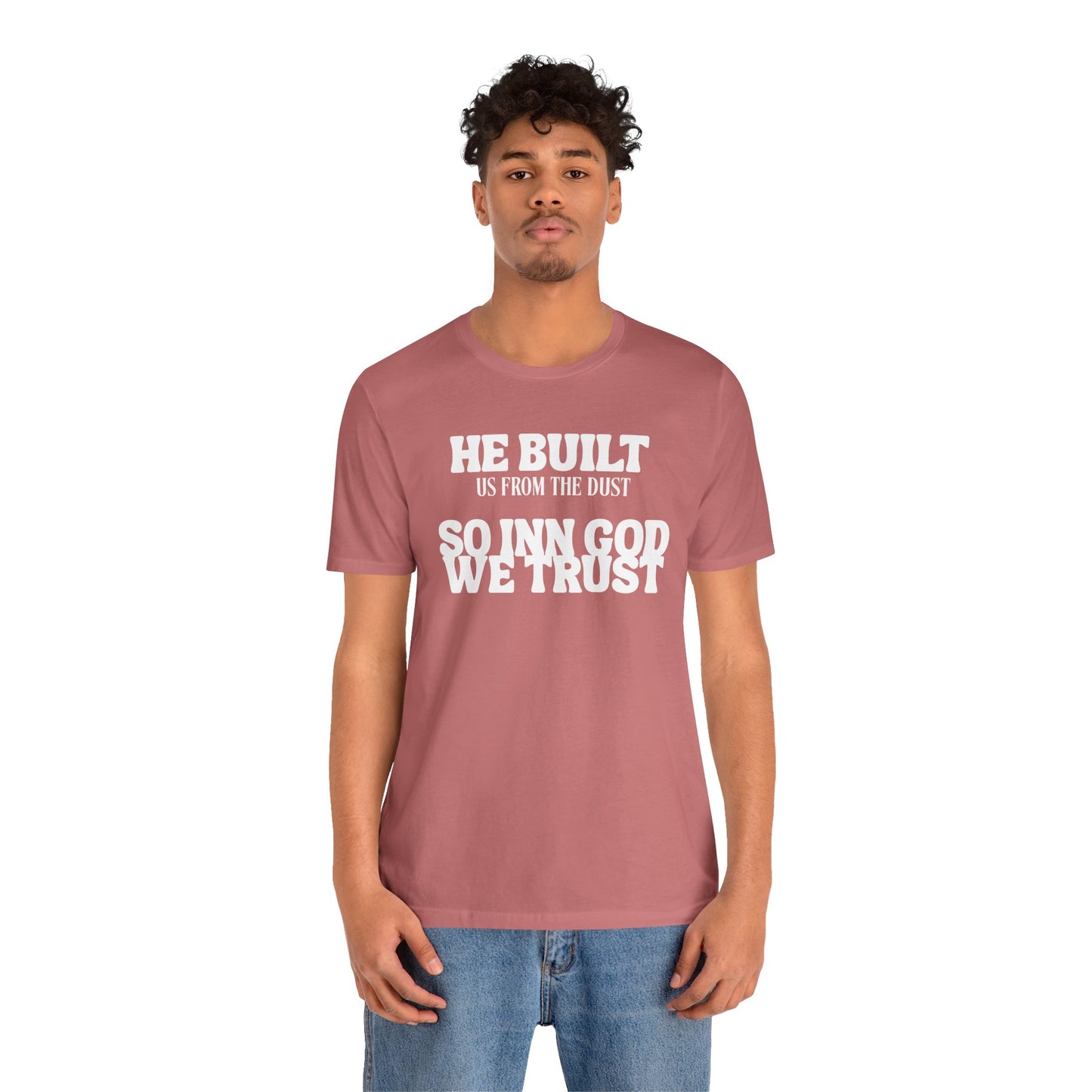Unisex Jersey Short-Sleeve-INN GOD WE TRUST