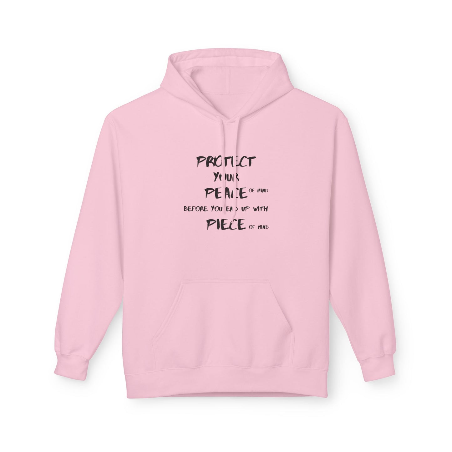 Unisex Midweight Softstyle Fleece Hoodie-PROTECT YOUR PEACE