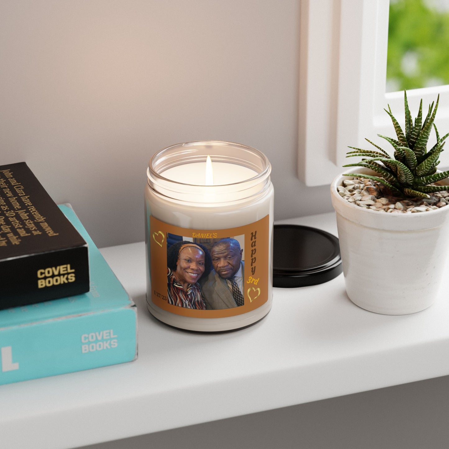 Scented Soy Candle, 9oz-DANIEL'S-HAPPY ANNIVERSARY