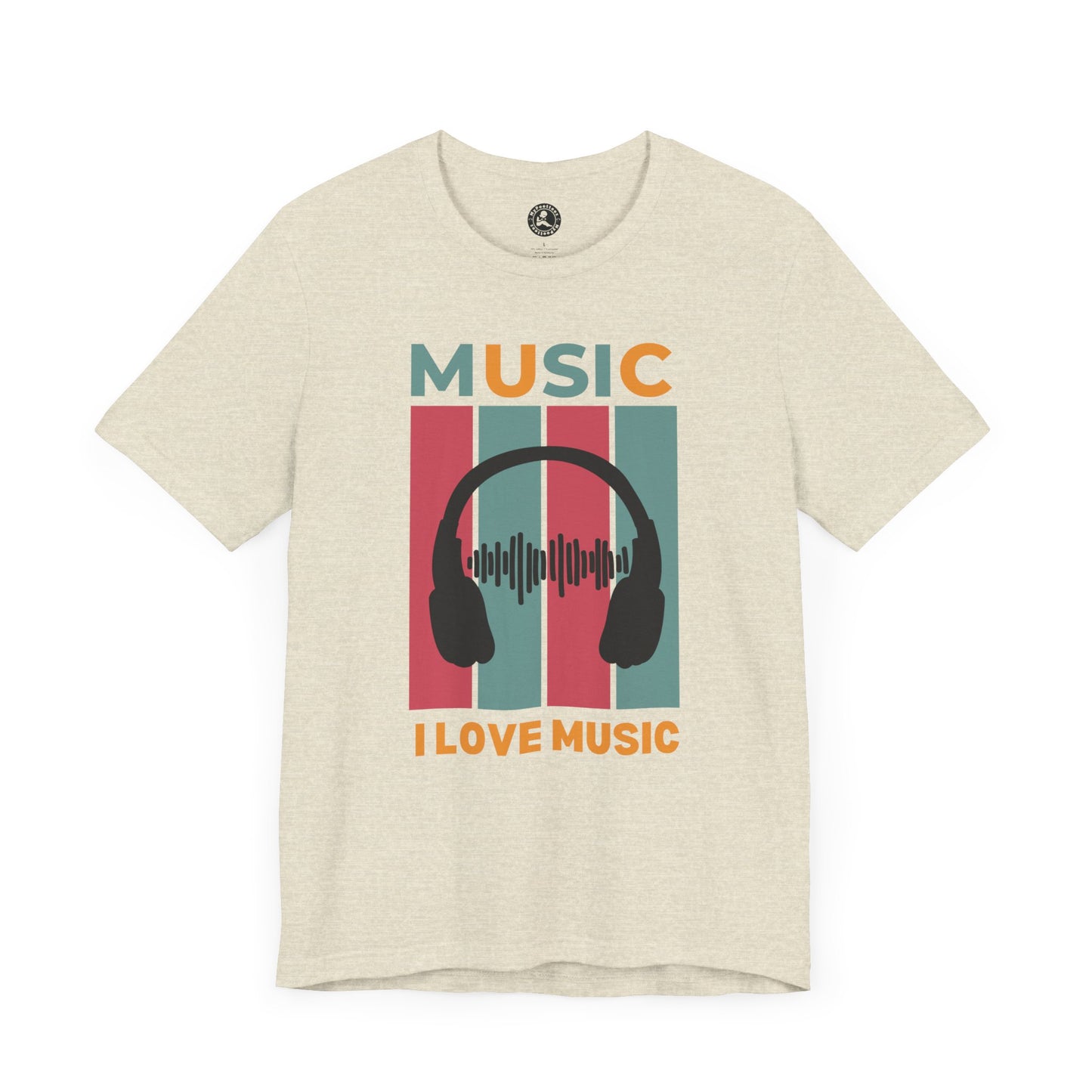I Love Music Unisex Jersey Short Sleeve Tee - Perfect Gift for Music Lovers