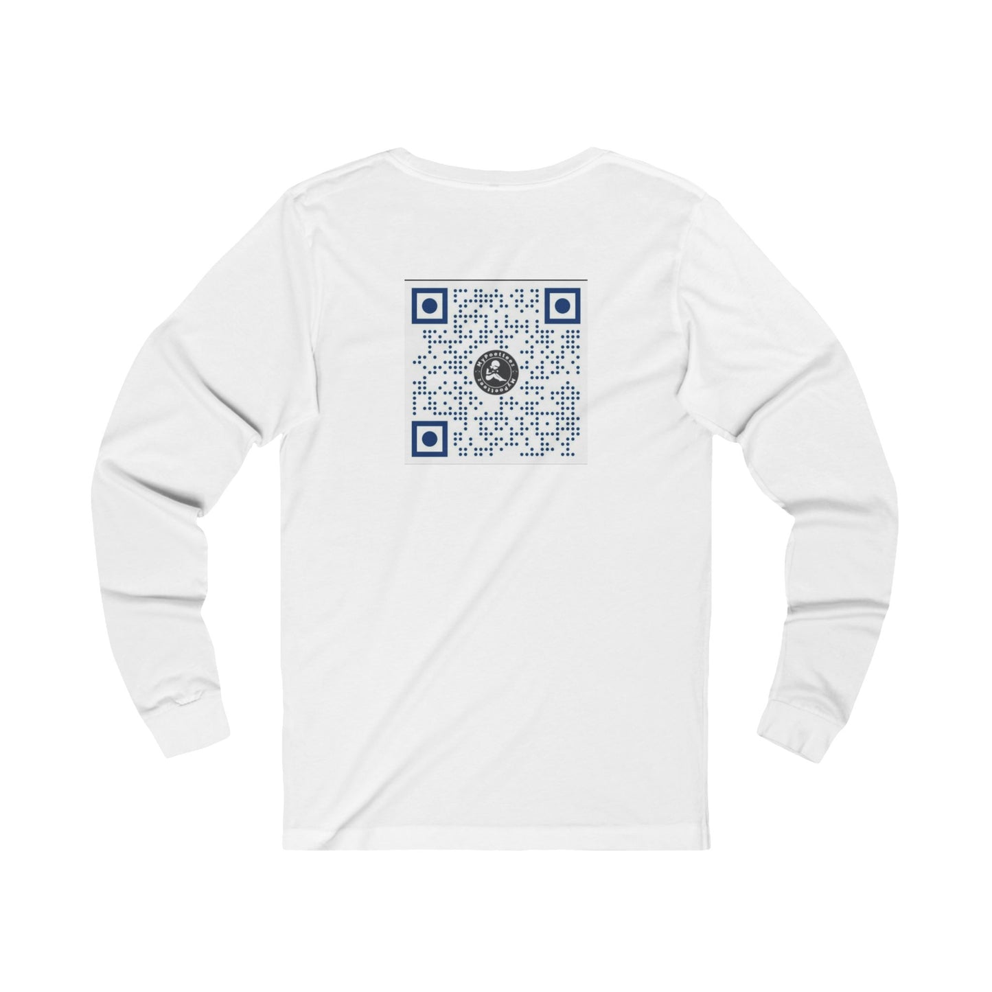 Unisex Jersey Long Sleeve Logo & QR Code