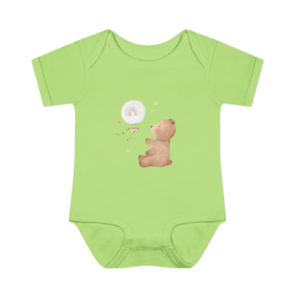 Infant Baby Rib Bodysuit-Bear Bear