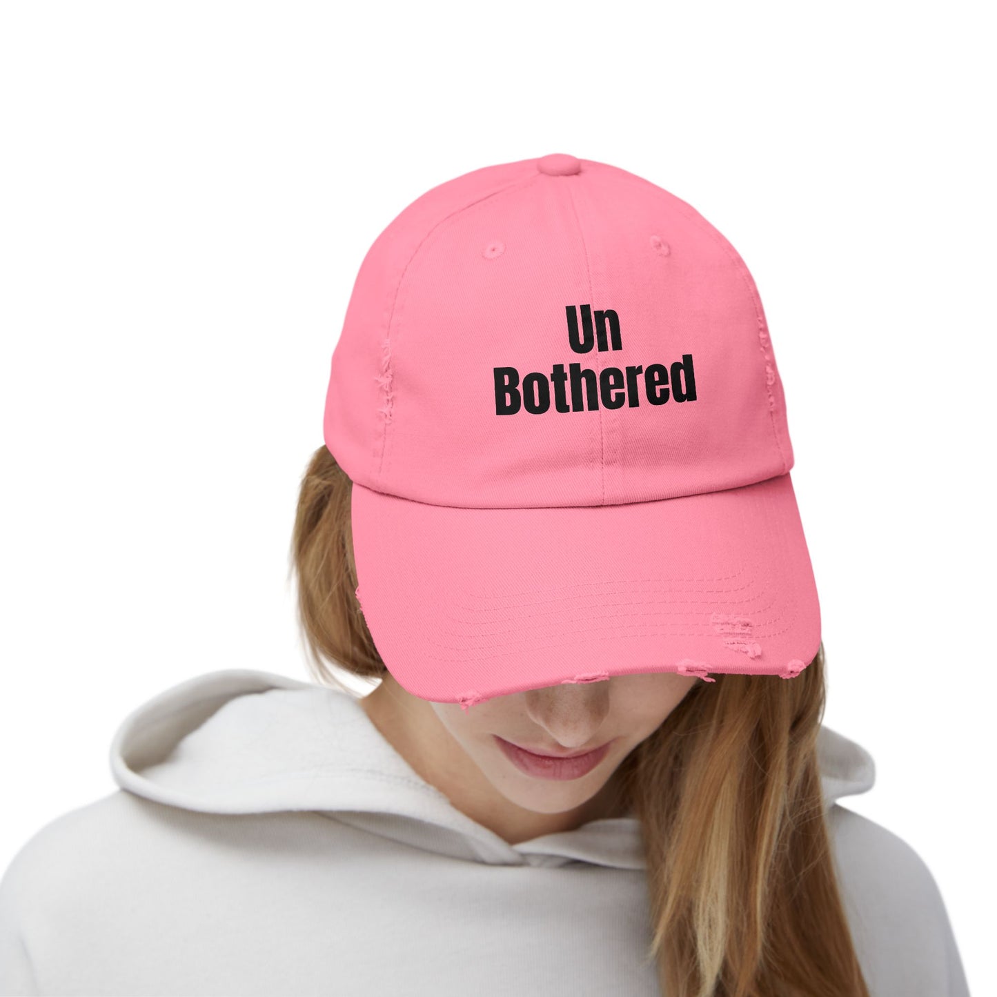 Unisex Distressed Cap-Un Bothered